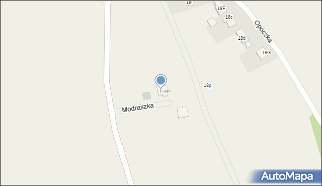 Opoczka, Modraszka, 3, mapa Opoczka