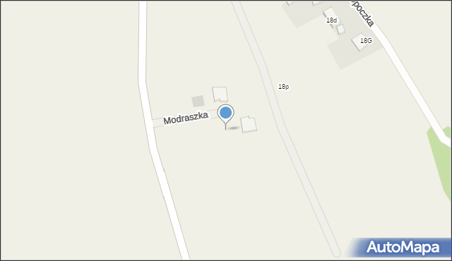 Opoczka, Modraszka, 5, mapa Opoczka