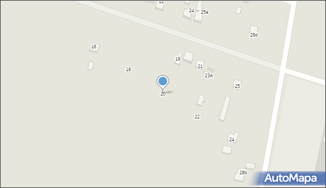Opoczno, Mokra, 20, mapa Opoczno