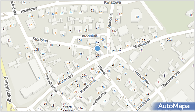 Opoczno, Moniuszki Stanisława, 15, mapa Opoczno