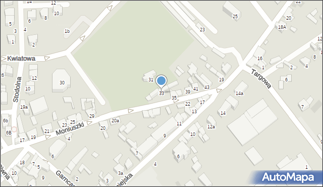 Opoczno, Moniuszki Stanisława, 33, mapa Opoczno