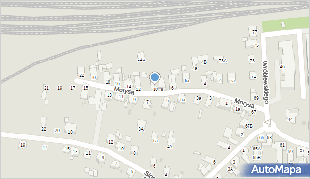 Opole, Morysa Roberta, 10, mapa Opola