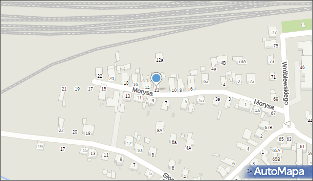 Opole, Morysa Roberta, 12, mapa Opola