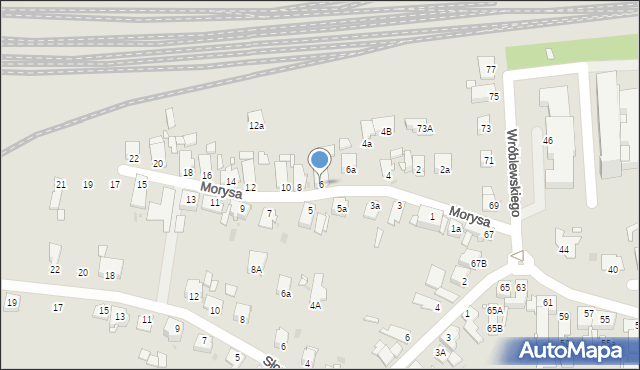 Opole, Morysa Roberta, 6, mapa Opola