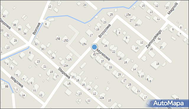 Opole, Morelowa, 41, mapa Opola