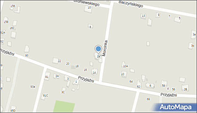 Orzesze, Morcinka Gustawa, 1a, mapa Orzesze