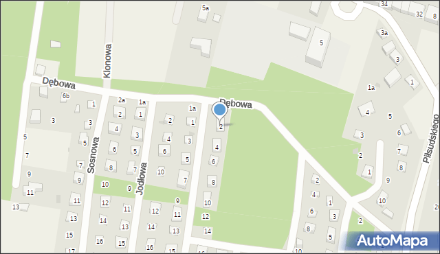 Osolin, Modrzewiowa, 2, mapa Osolin