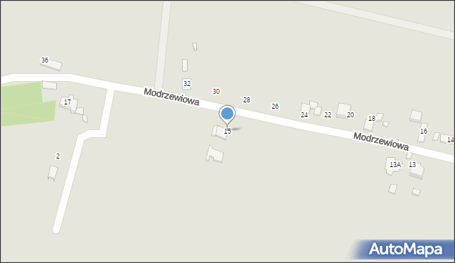 Otmuchów, Modrzewiowa, 15, mapa Otmuchów