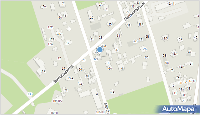 Otwock, Moniuszki Stanisława, 8B, mapa Otwock