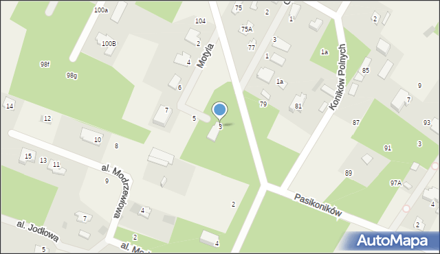 Owczarnia, Motyla, 3, mapa Owczarnia