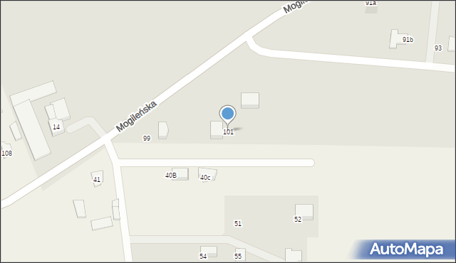 Pakość, Mogileńska, 101, mapa Pakość