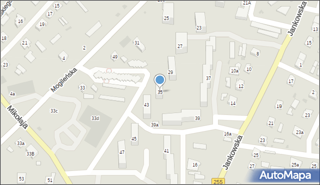 Pakość, Mogileńska, 35, mapa Pakość