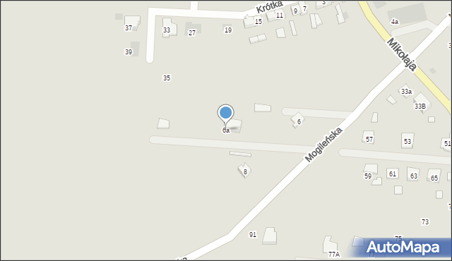 Pakość, Mogileńska, 6a, mapa Pakość