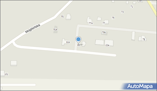 Pakość, Mogileńska, 93, mapa Pakość