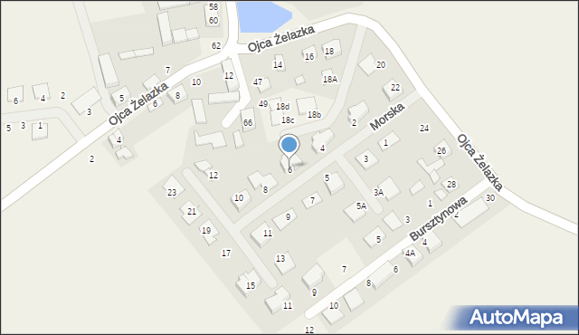 Palędzie, Morska, 6, mapa Palędzie