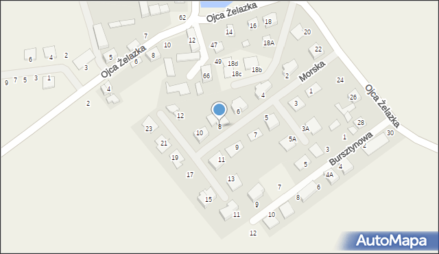 Palędzie, Morska, 8, mapa Palędzie