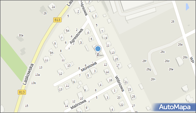 Parczew, Morelowa, 2, mapa Parczew