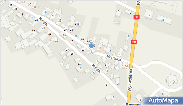 Pawłowiczki, Morcinka Gustawa, 11, mapa Pawłowiczki