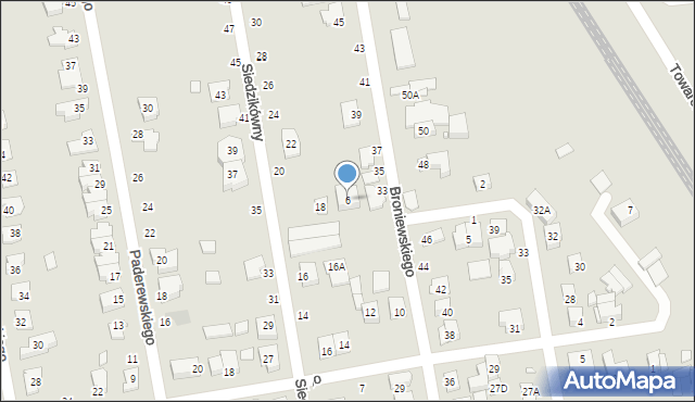 Piaseczno, Modrzejewskiej, 6, mapa Piaseczno