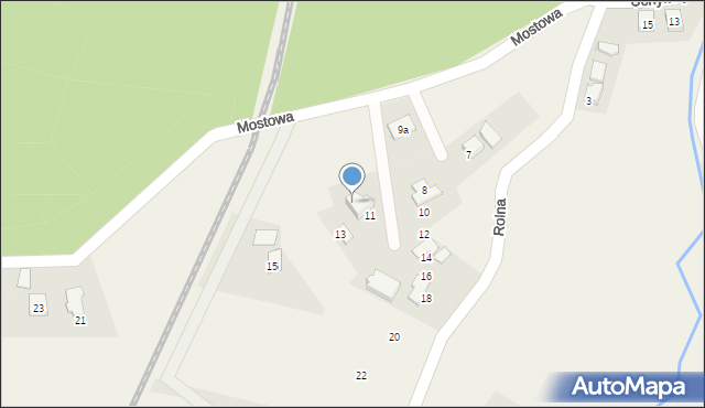 Pierściec, Mostowa, 11a, mapa Pierściec