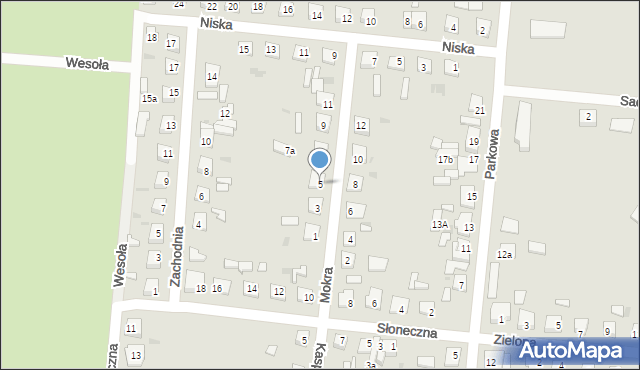 Piotrków Kujawski, Mokra, 5, mapa Piotrków Kujawski