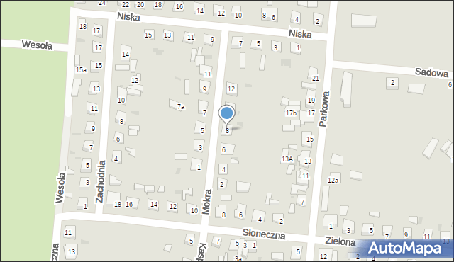 Piotrków Kujawski, Mokra, 8, mapa Piotrków Kujawski