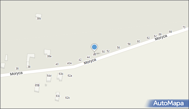 Piotrków Trybunalski, Moryca, 46, mapa Piotrków Trybunalski