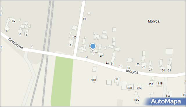Piotrków Trybunalski, Moryca, 8, mapa Piotrków Trybunalski