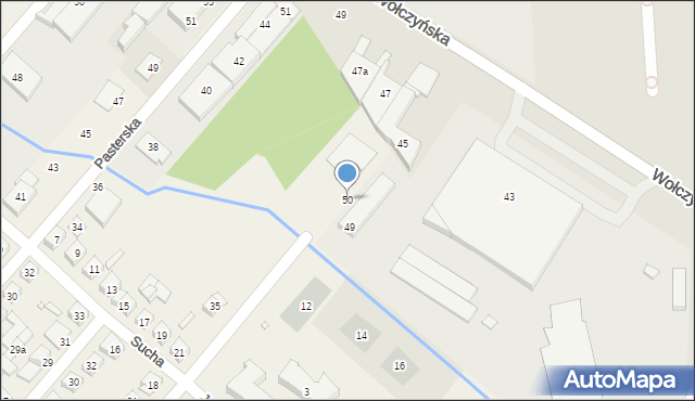 Plewiska, Mokra, 50, mapa Plewiska