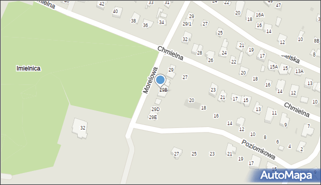 Płock, Morelowa, 29c, mapa Płock