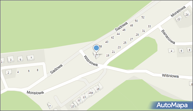 Płoty, Morelowa, 17, mapa Płoty