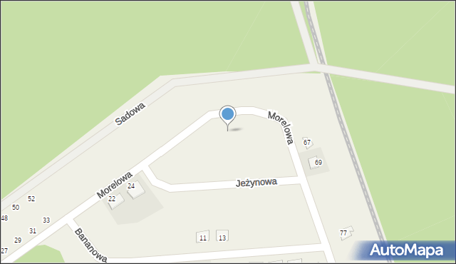 Płoty, Morelowa, 30, mapa Płoty