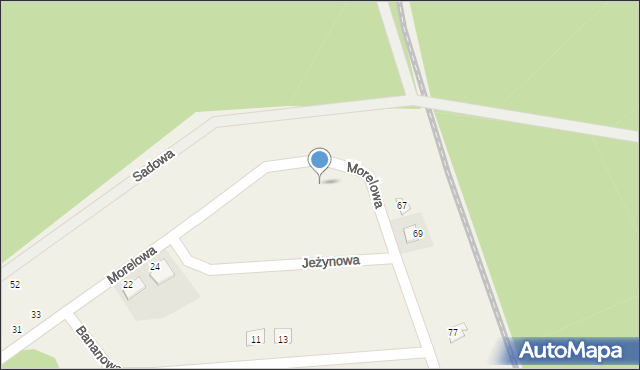 Płoty, Morelowa, 32, mapa Płoty