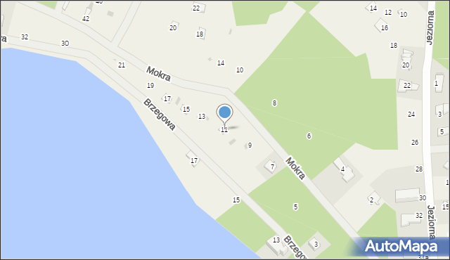 Pluski, Mokra, 11, mapa Pluski