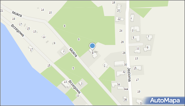Pluski, Mokra, 4, mapa Pluski