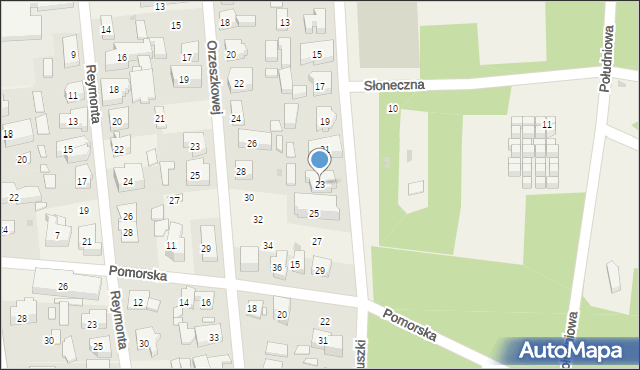 Pobierowo, Moniuszki Stanisława, 23, mapa Pobierowo