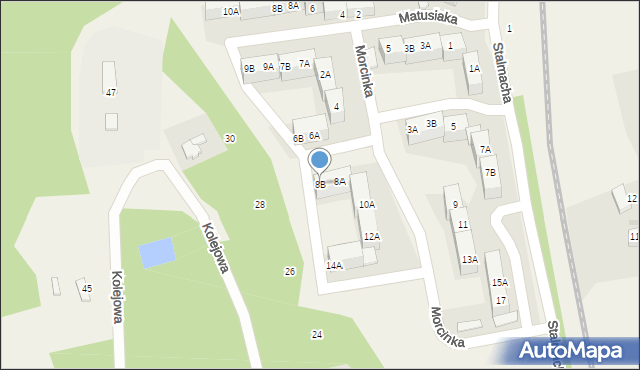 Pogwizdów, Morcinka Gustawa, 8B, mapa Pogwizdów