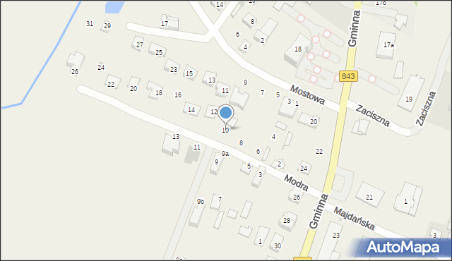 Pokrówka, Modra, 10, mapa Pokrówka
