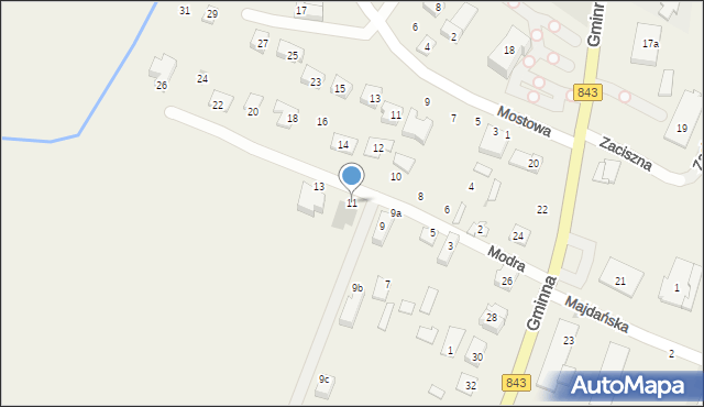 Pokrówka, Modra, 11, mapa Pokrówka