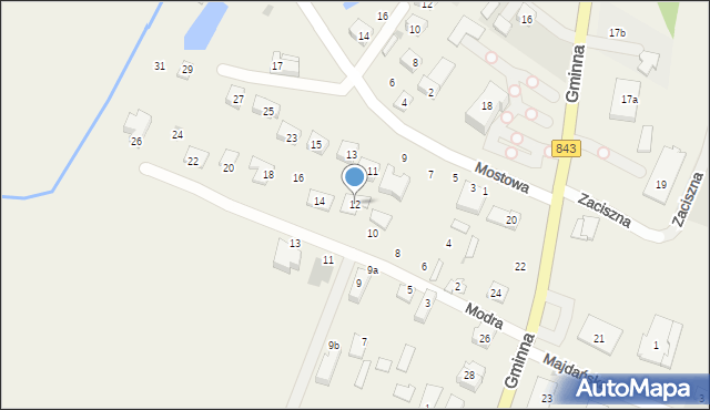 Pokrówka, Modra, 12, mapa Pokrówka