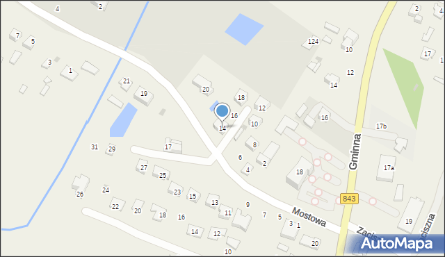 Pokrówka, Mostowa, 14, mapa Pokrówka