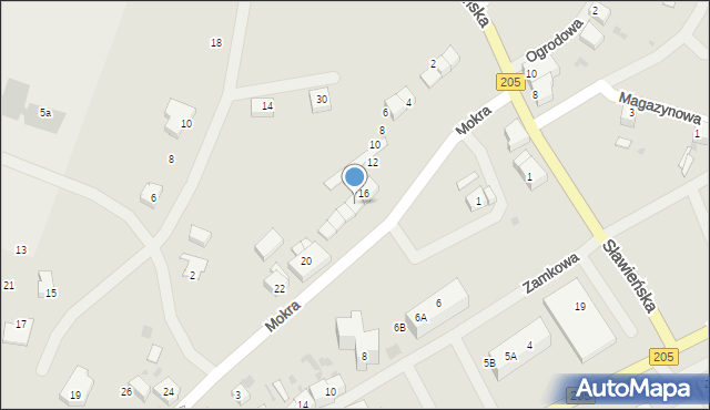Polanów, Mokra, 18, mapa Polanów