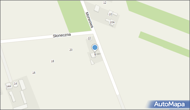 Policzna, Morwowa, 5, mapa Policzna