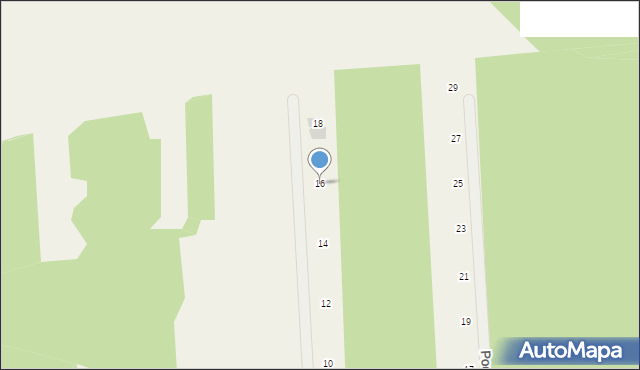 Polków, Modrzewiowa, 16, mapa Polków