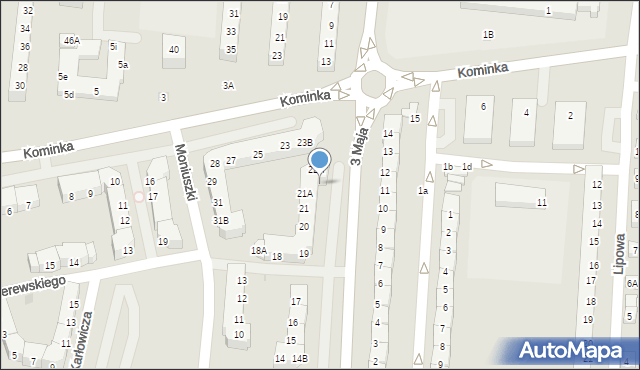 Polkowice, Moniuszki Stanisława, 22, mapa Polkowice