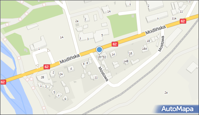 Pomiechówek, Modlińska, 10, mapa Pomiechówek
