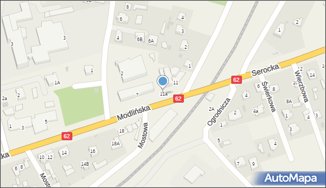 Pomiechówek, Modlińska, 11a, mapa Pomiechówek