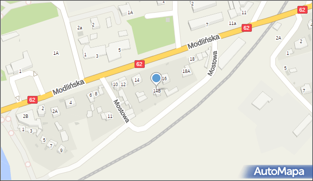 Pomiechówek, Modlińska, 14B, mapa Pomiechówek