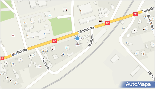 Pomiechówek, Modlińska, 18A, mapa Pomiechówek