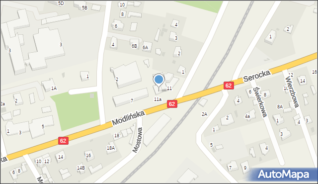 Pomiechówek, Modlińska, 9, mapa Pomiechówek